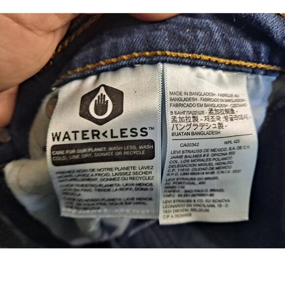 Levi's 511 Blue Waterless Jeans Size 34x34 - Picture 6 of 6